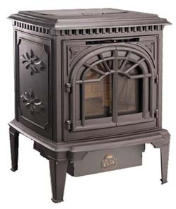 green field corn stove